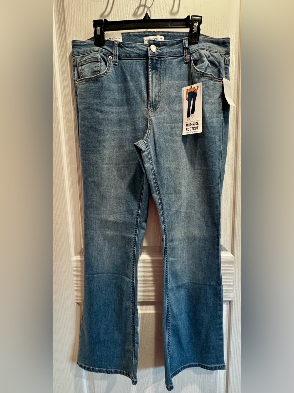 Vanilla Star Medium Blue Mid-Rise Bootcut Jeans - New With Tags